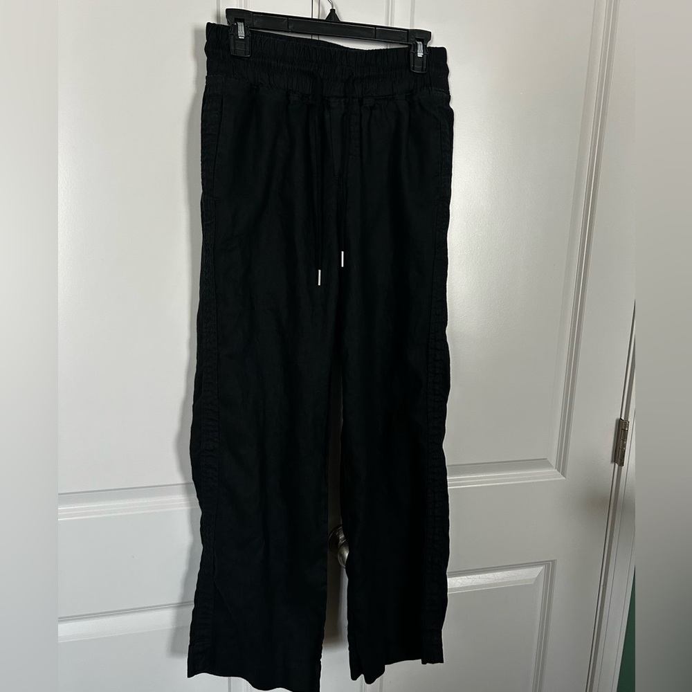 Women’s Black European Linen Pants